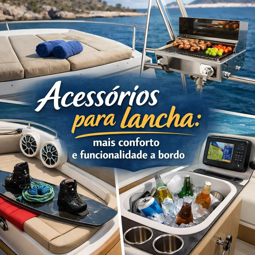 Clique para ver: Acessórios para lancha: mais conforto e funcionalidade a bordo Acessórios para lancha: mais conforto e funcionalidade a bordo