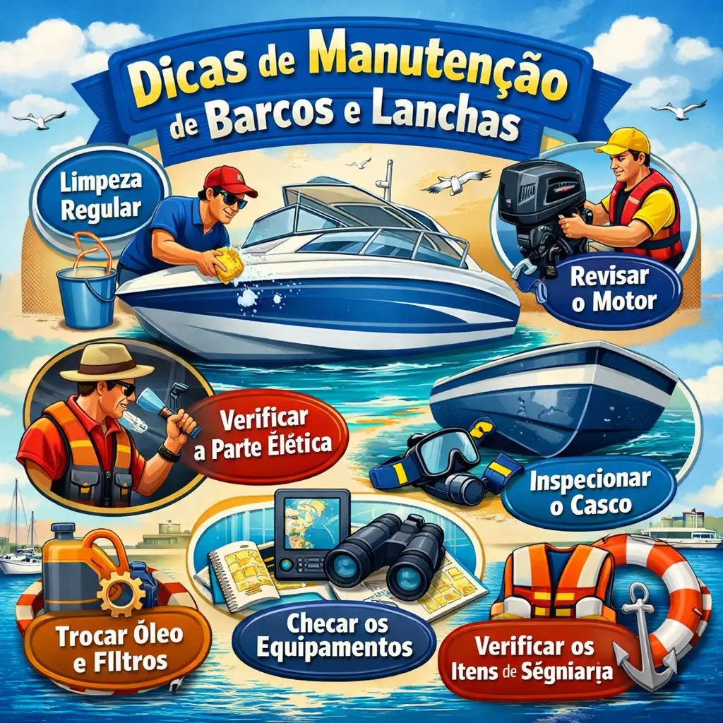 Clique para ver: Dicas de manutenção de barcos e lanchas Dicas de manutenção de barcos e lanchas